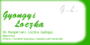 gyongyi loczka business card